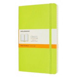 Блокнот Moleskine Classic Soft Large A5 120 листов в линейку салатовый на сшивке (130x210 мм)